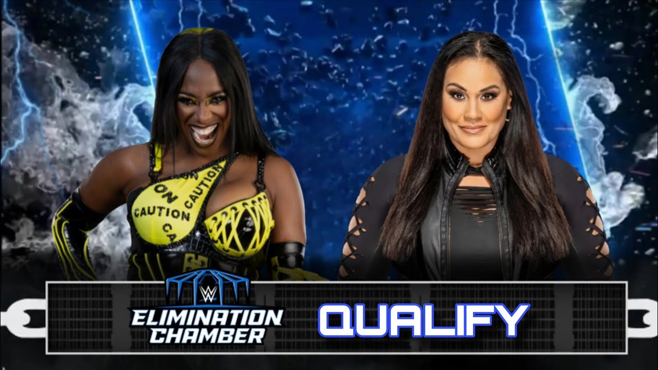 SMACKDOWN NAOMI VS TAMINA ELIMINATION CHAMBER QUALIFY