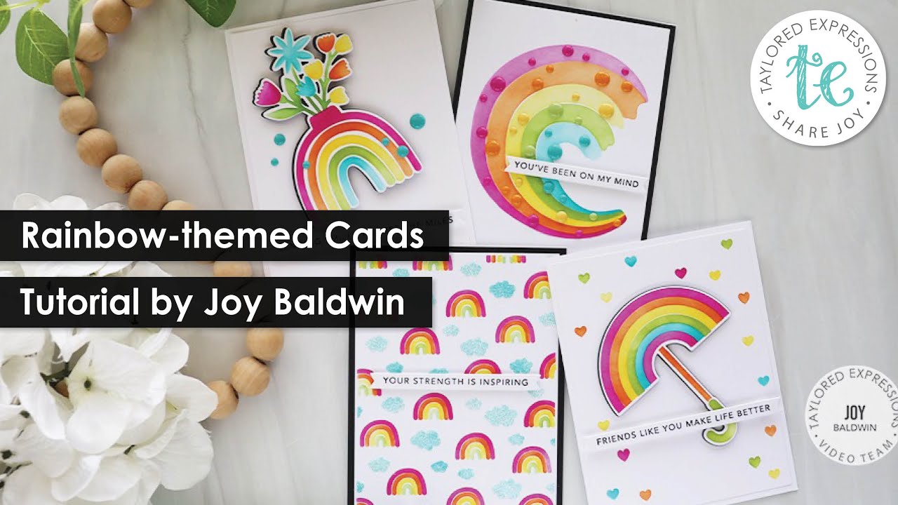 Rainbow-Themed Cards | @createitwithjoy | @TayloredExpressions