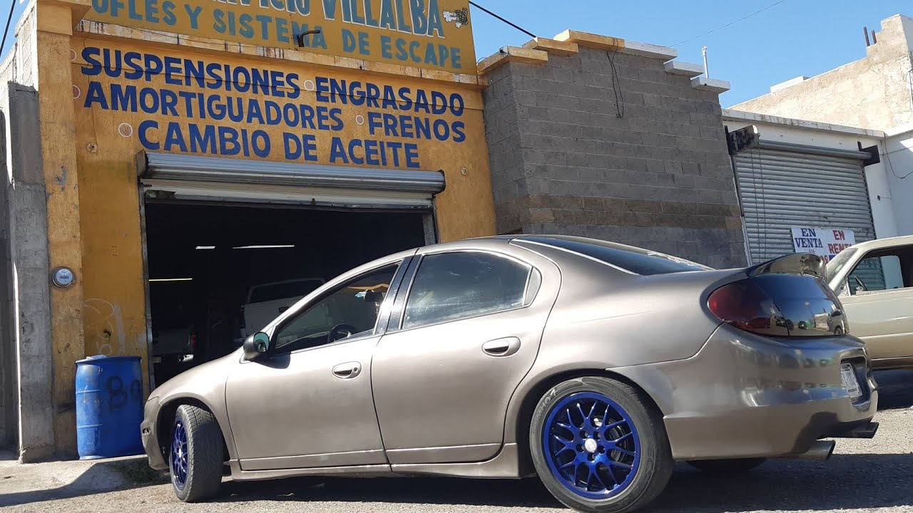 le instale  la tuberia de srt4 con cutout a mi dodge neon //saco flamas//