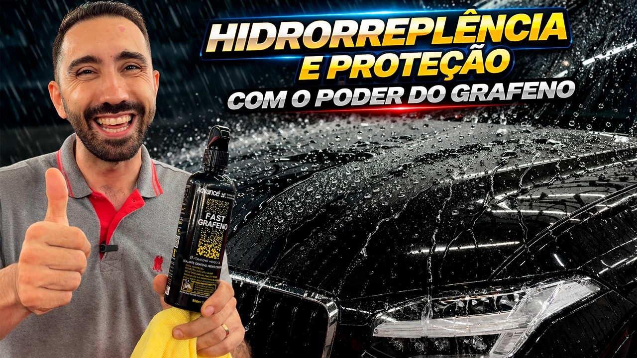 TESTEI UM PRODUTO COM GRAFENO NO MEU CARRO NOVO | Apliquei no Carro Molhado