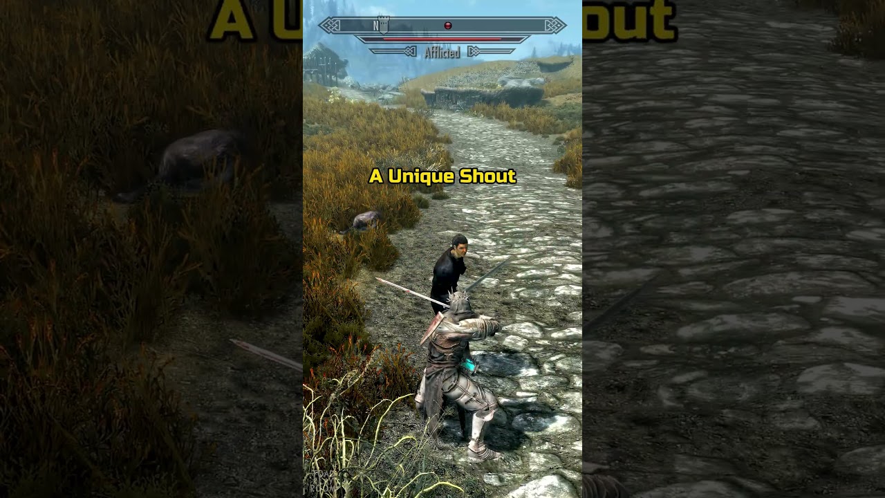 🤢Vile Shout in Skyrim #gaming #skyrim #rpg #shorts