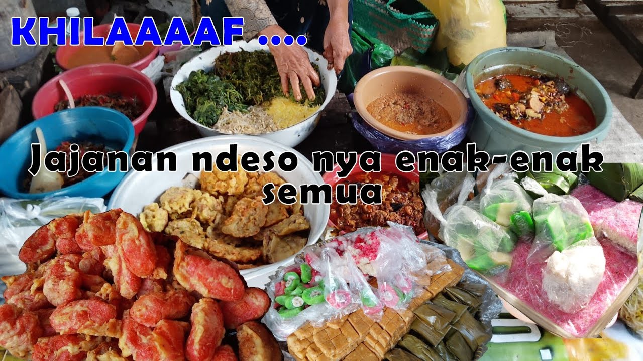 Berburu jajan tradisional di pasar ndeso #kuliner #jajanan #kuetradisional #kroya