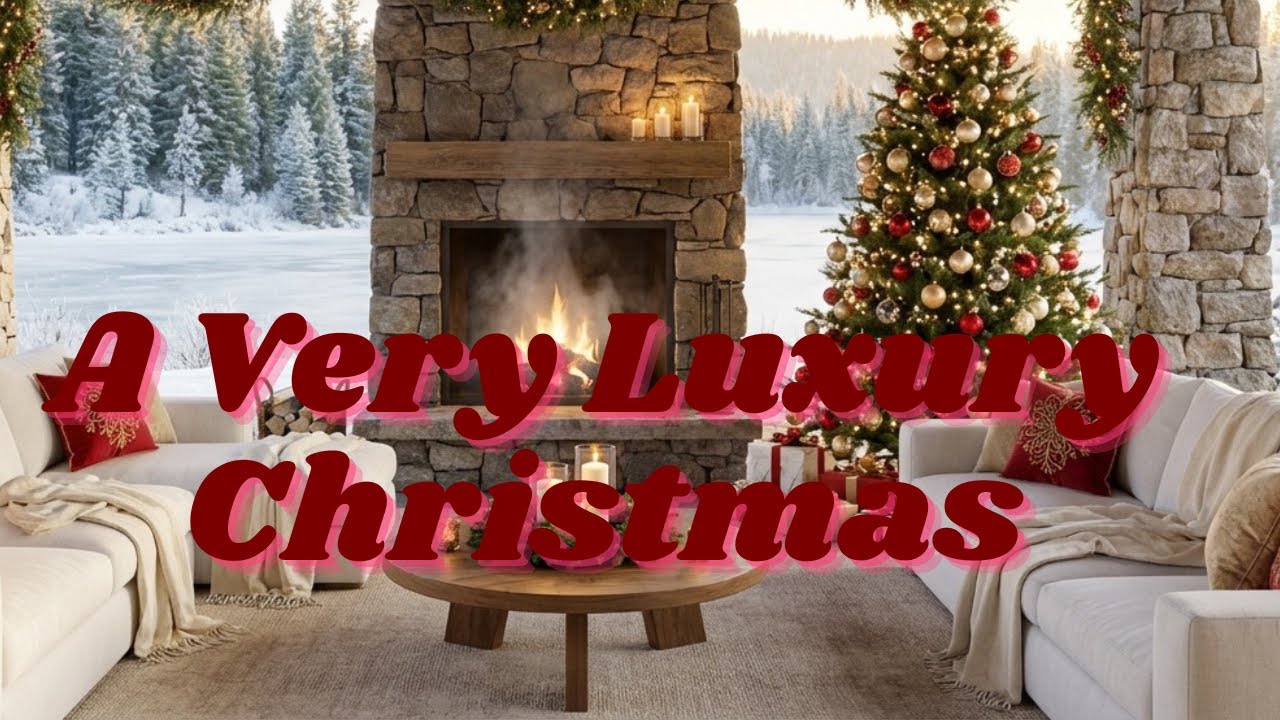 Christmas Lofi Jazz, Luxury Christmas Decor, Relaxing Winter Jazz for chilling, family time, scenery