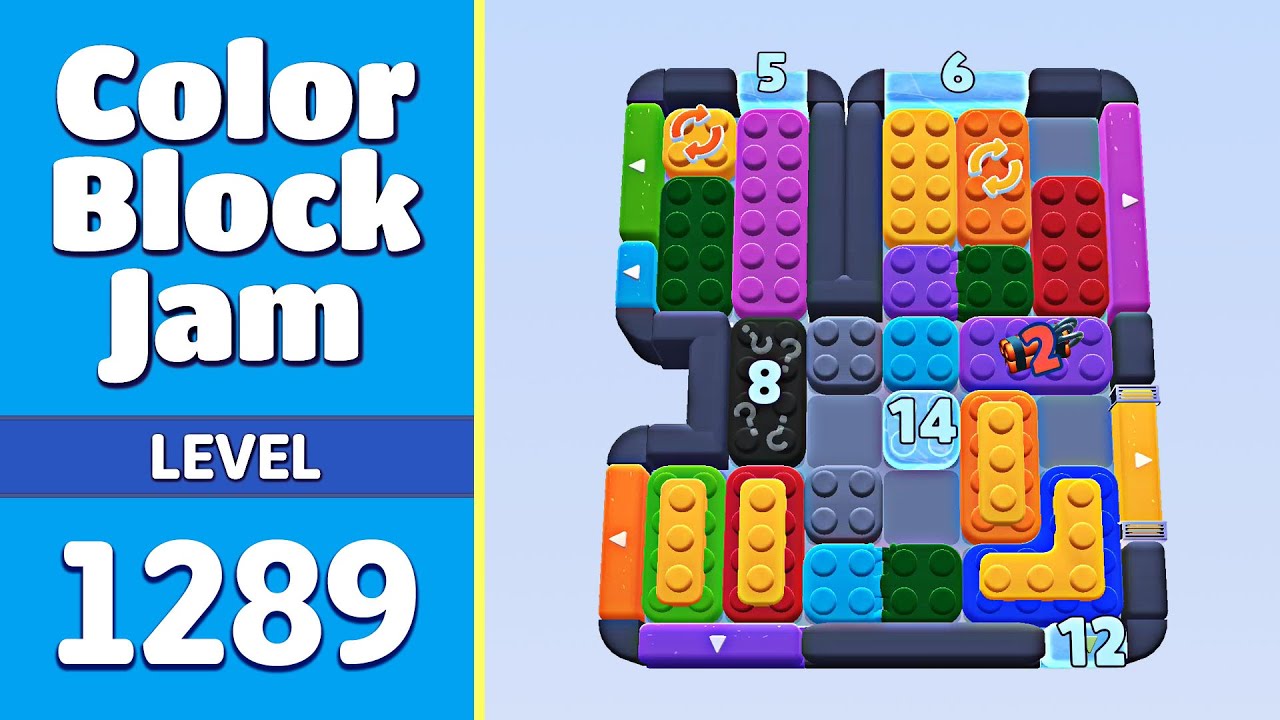 Color Block Jam Level 1289 (1290) | Every Puzzle Solved! 🎯