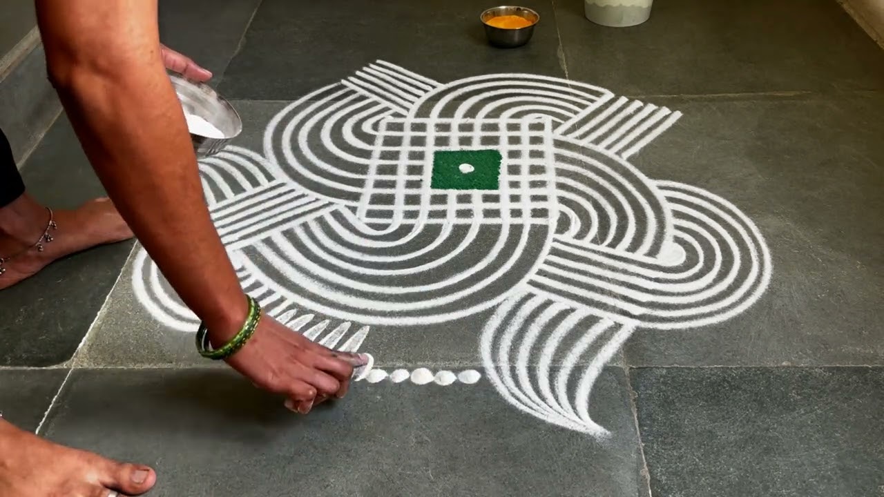 Easy thaipoosam padikolam designs| Simple muggulu designs| easy rangoli designs| Beginners kolam