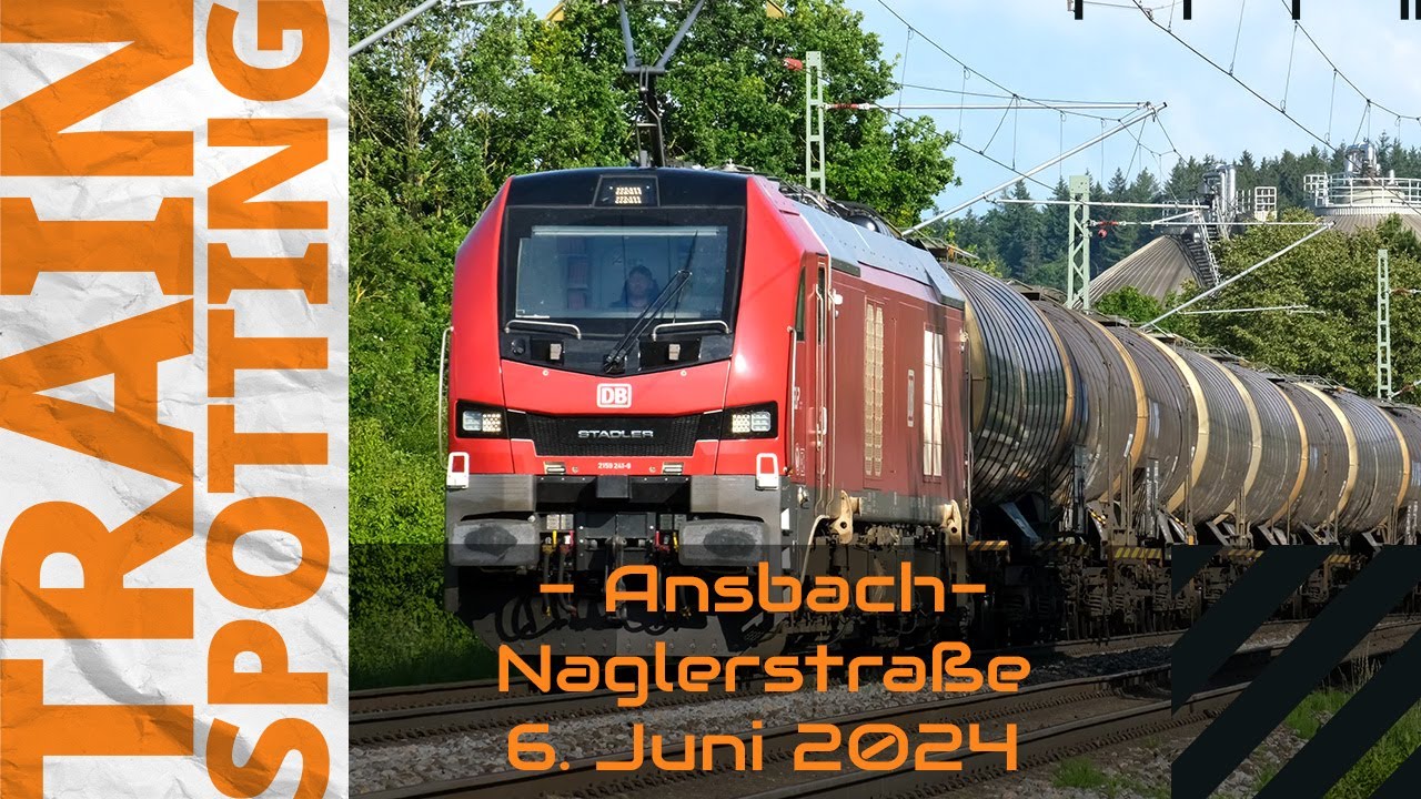 Zügegucken in Ansbach am 6. Juni 2024 - 4k|UHD|60fps