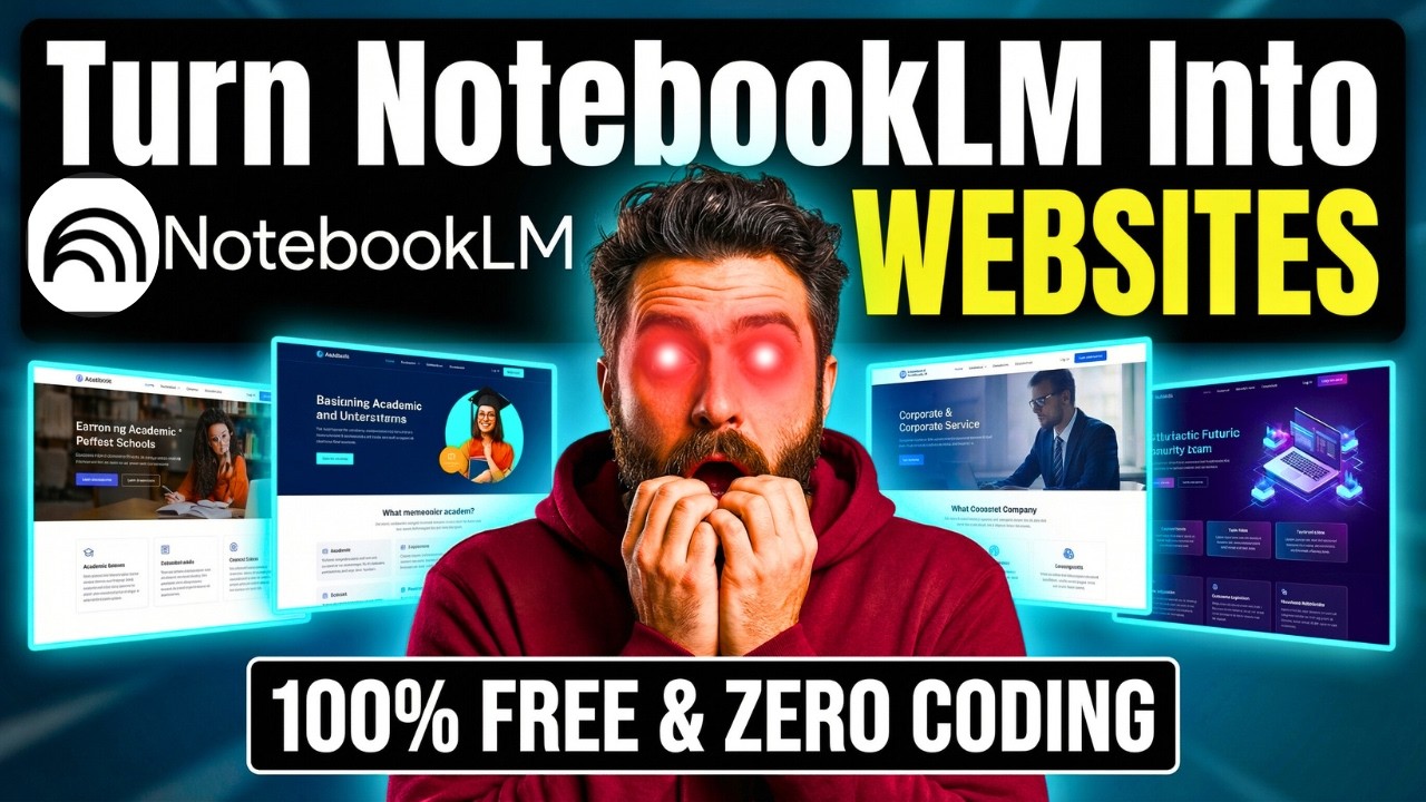 How to Turn NotebookLM Into an Interactive Website (No Coding Required)