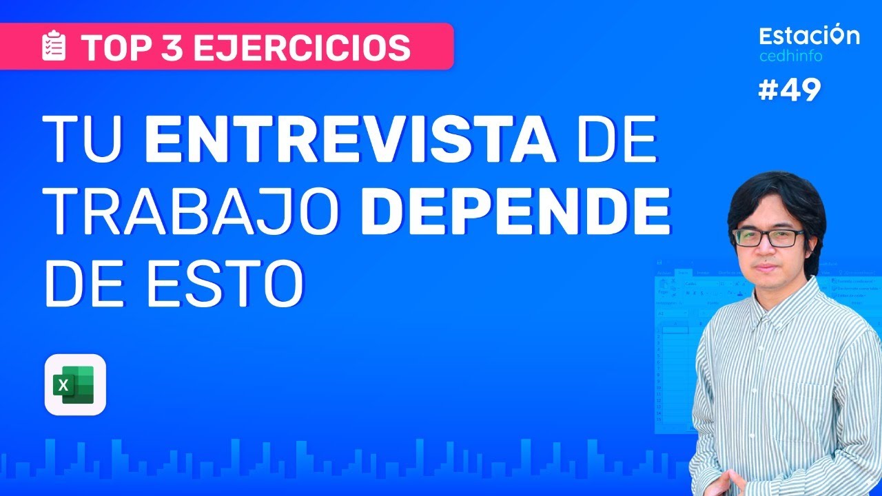 ✅Top 3 PREGUNTAS de PRUEBA Excel. Como Pasar mi ENTREVISTA de Trabajo