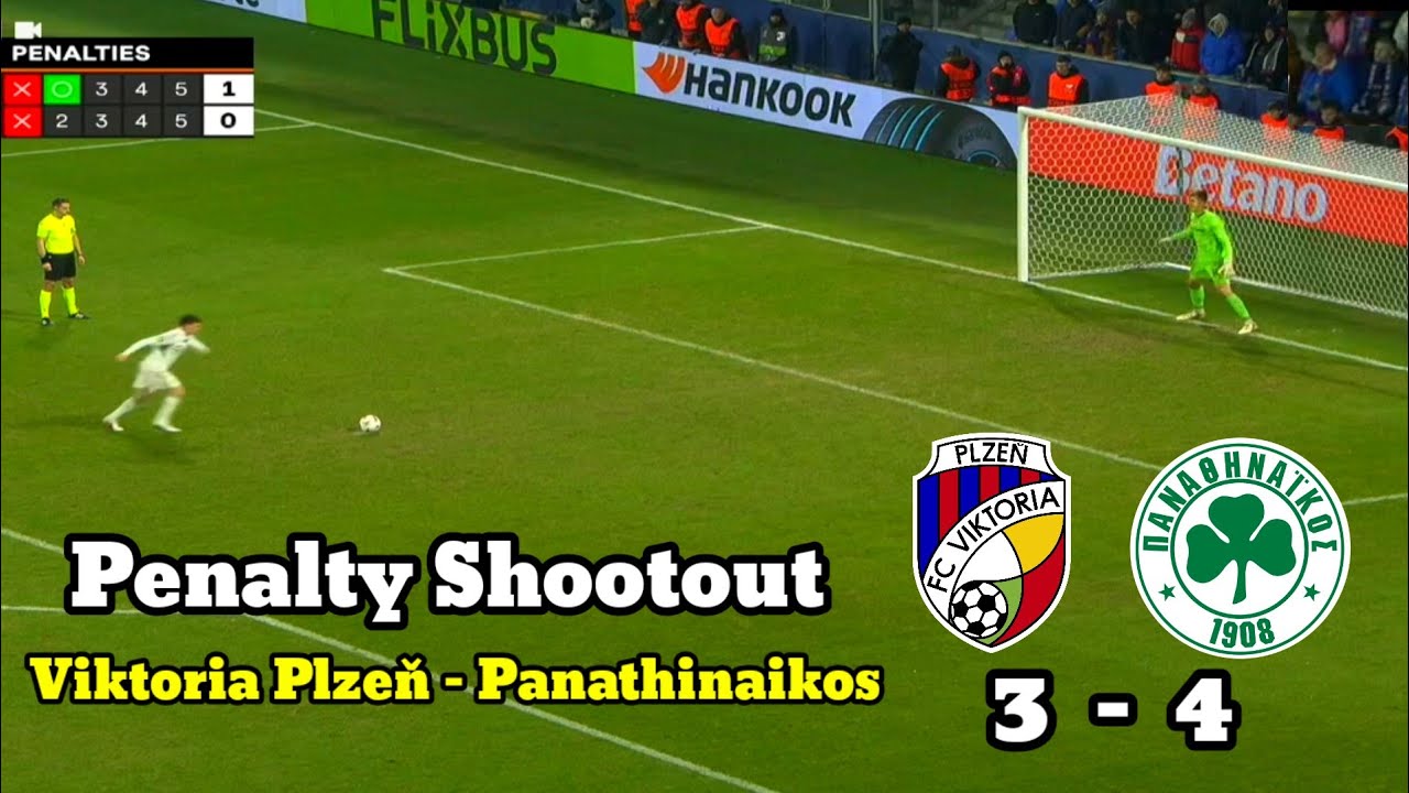 Penalty Shootout Viktoria Plzeň vs Panathinaikos | UEFA Europa League 2025/26