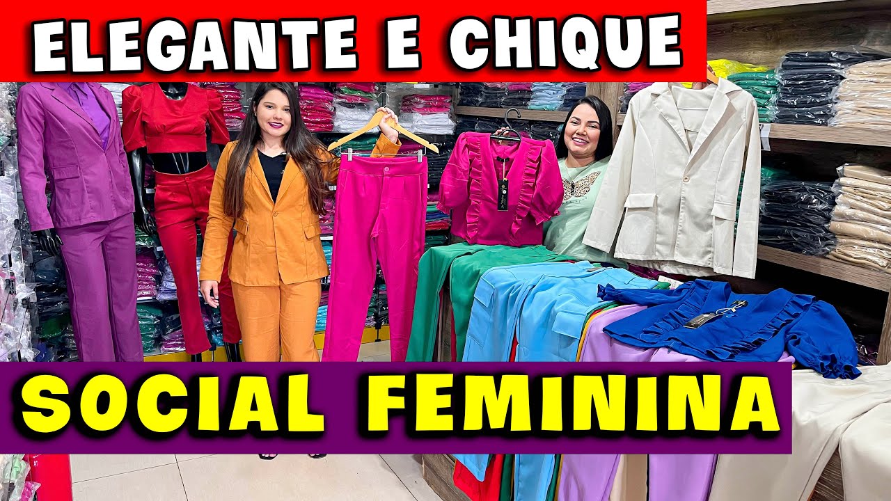 ROUPA SOCIAL FEMININA LINDA E BARATA NO ATACADO