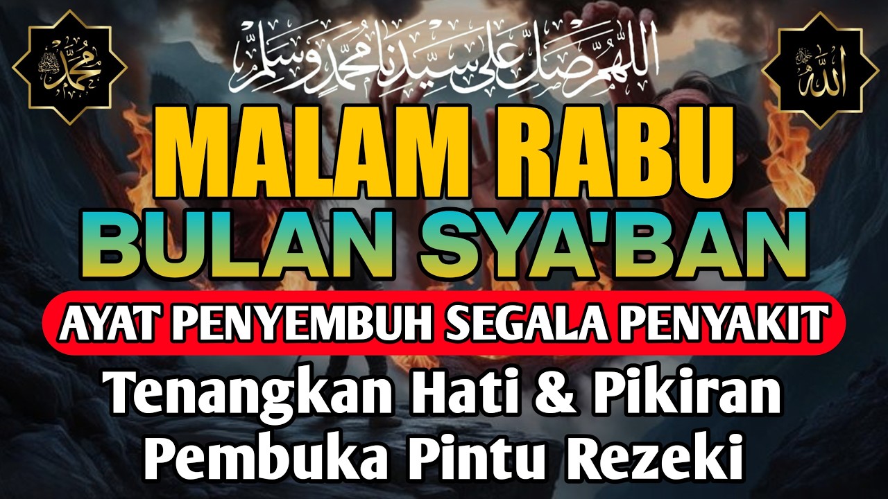 BULAN SYA'BAN , DOA PENYEMBUH SEGALA PENYAKIT, INSYAALLAH SAKIT DITUBUHMU SEMBUH