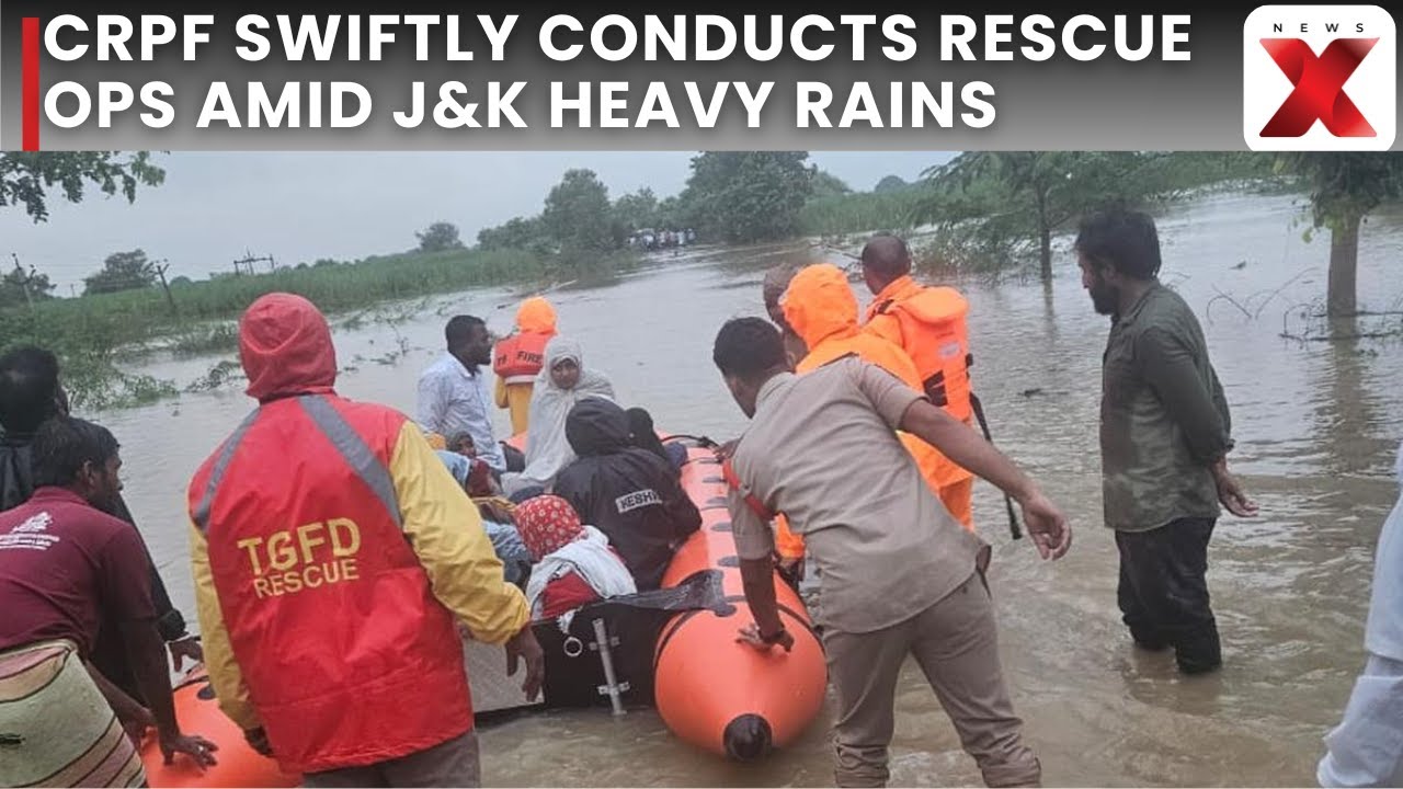 Jammu & Kashmir Flood Relief: CRPF Swiftly Conducts Rescue Ops Amid Heavy Rains | NewsX