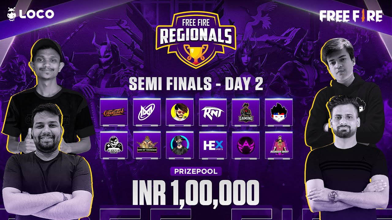 Free Fire Regional Semi Finals Day 2 | Season 2 | Powered by Loco