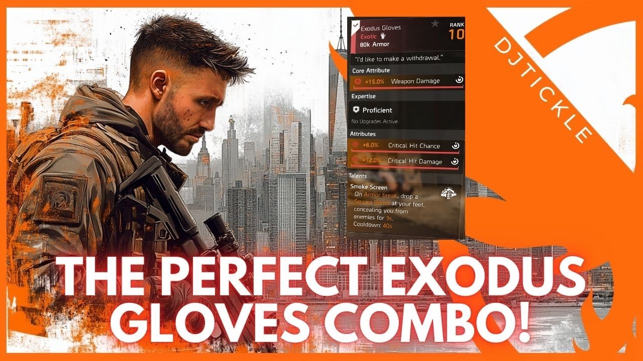 TRY THE PERFECT EXODUS GLOVES COMBO! #thedivision2