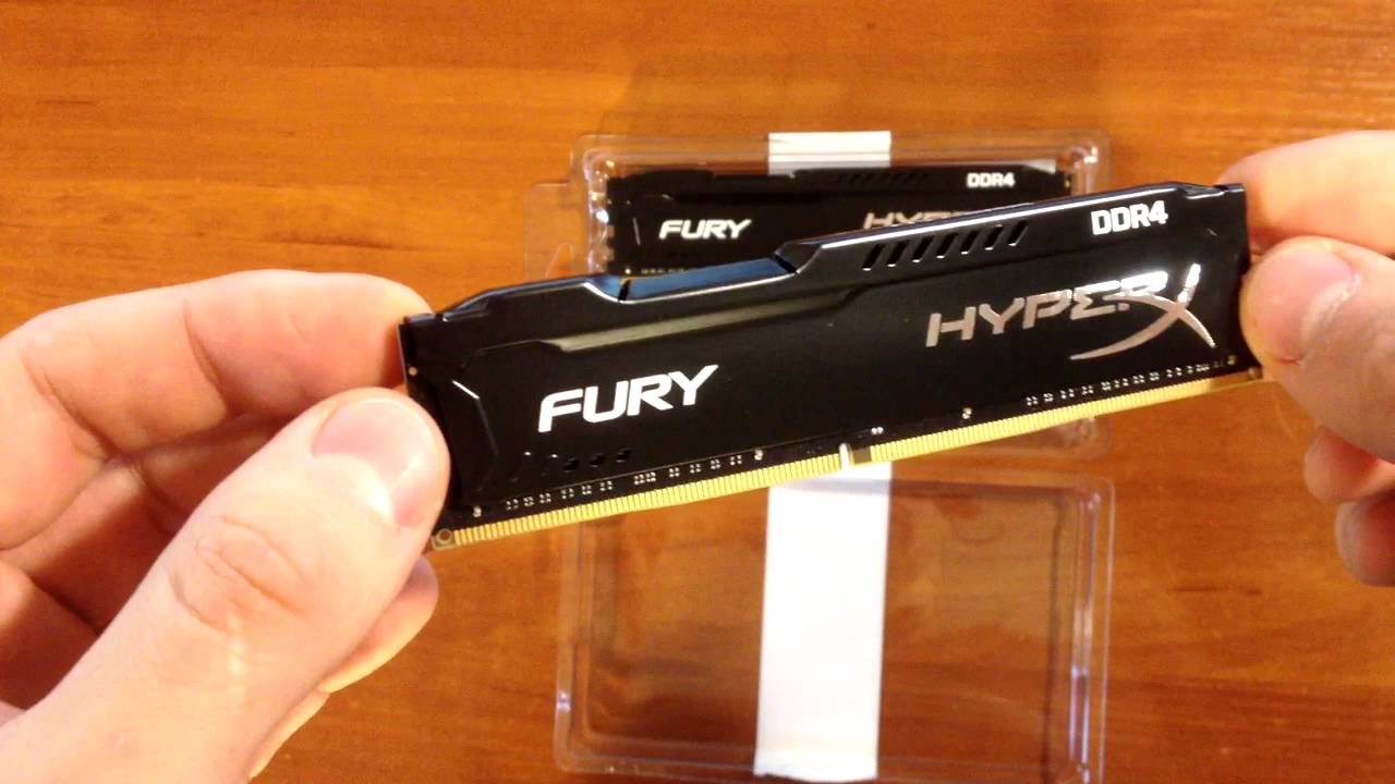 РАСПАКОВКА ОЗУ Kingston  DDR4-2666  HyperX Fury Black