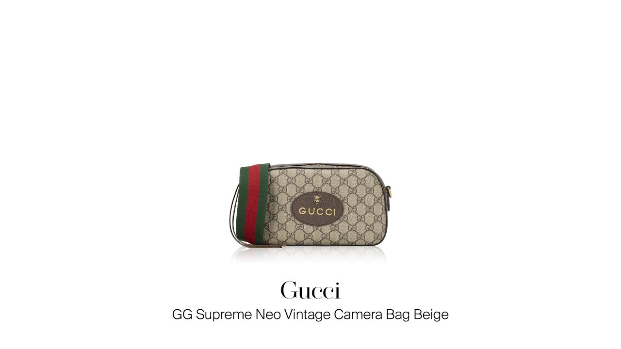 Mau Jual Tas Branded Second? Gucci GG Supreme Neo Vintage Camera Bag Beige