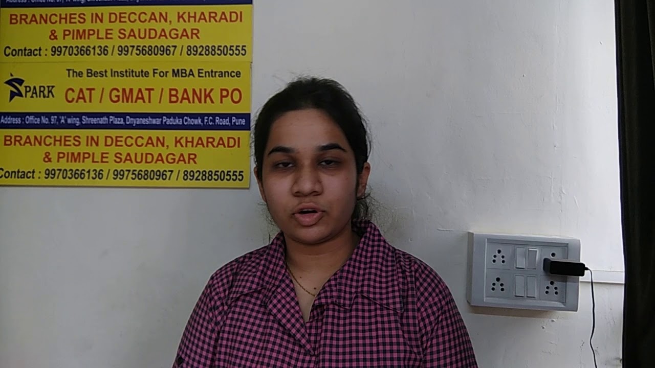 IIM & FMS call getter Prachi (99.72 CAT17)  from SPARK Education