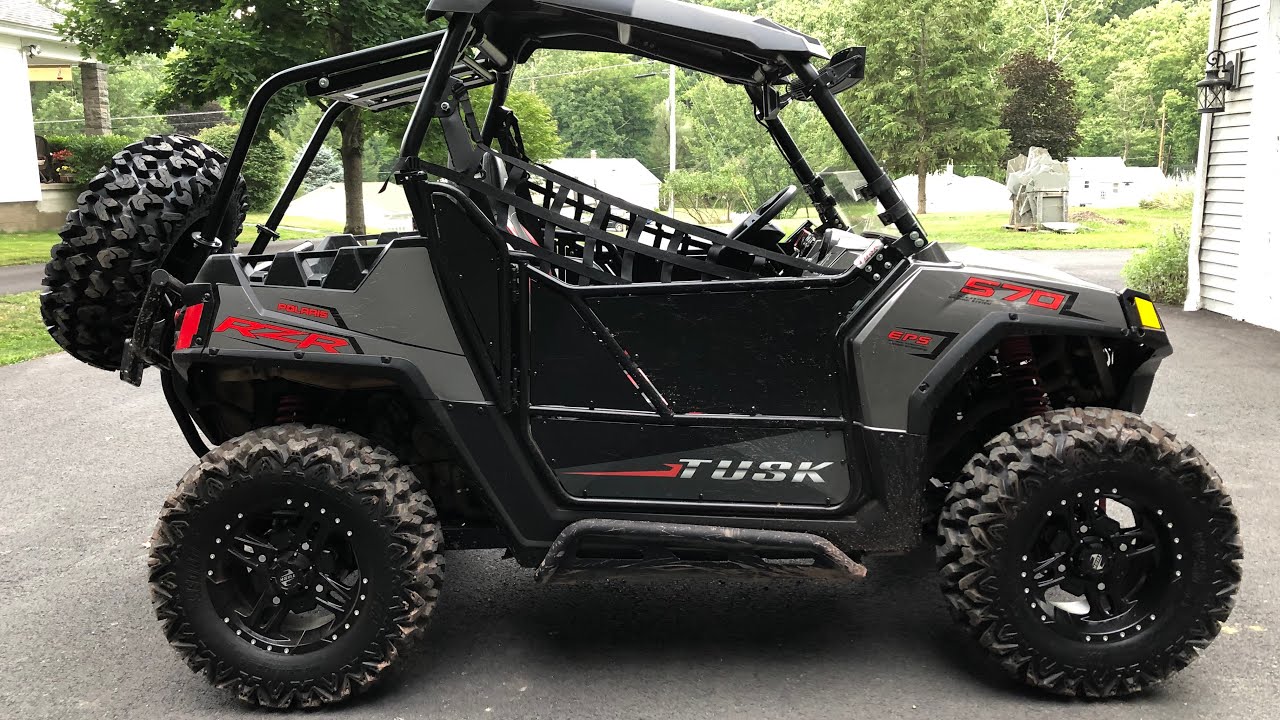 Установка комплекта колес, шин и сцепления RZR 570!!
