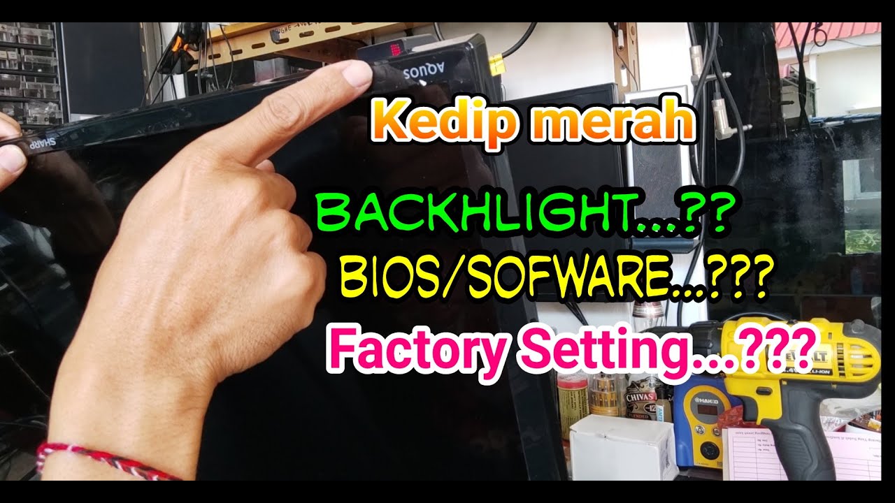 How to Fix Sharp LED TV Flashing Indicator Light || LC32LE256I || Factory Setting ||