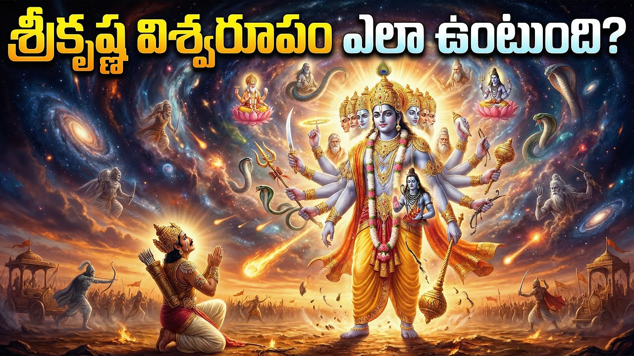 శ్రీకృష్ణ విశ్వరూపం ఎలా ఉంటుంది? | Sri Krishna Vishwaroopam: Divya Darshanam!