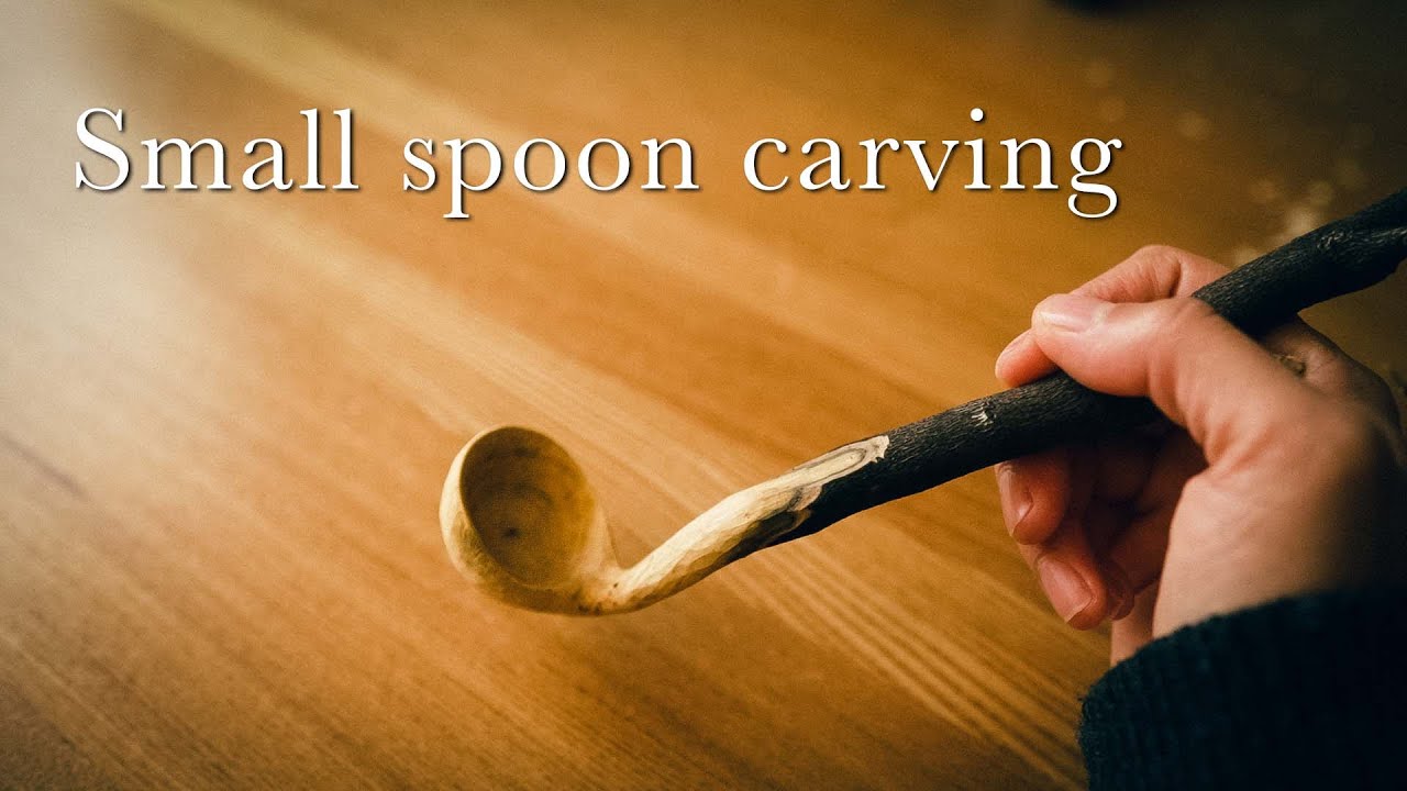 CARVING A SMALL SPOON / AXE / CARVING KNIVES / ASMR