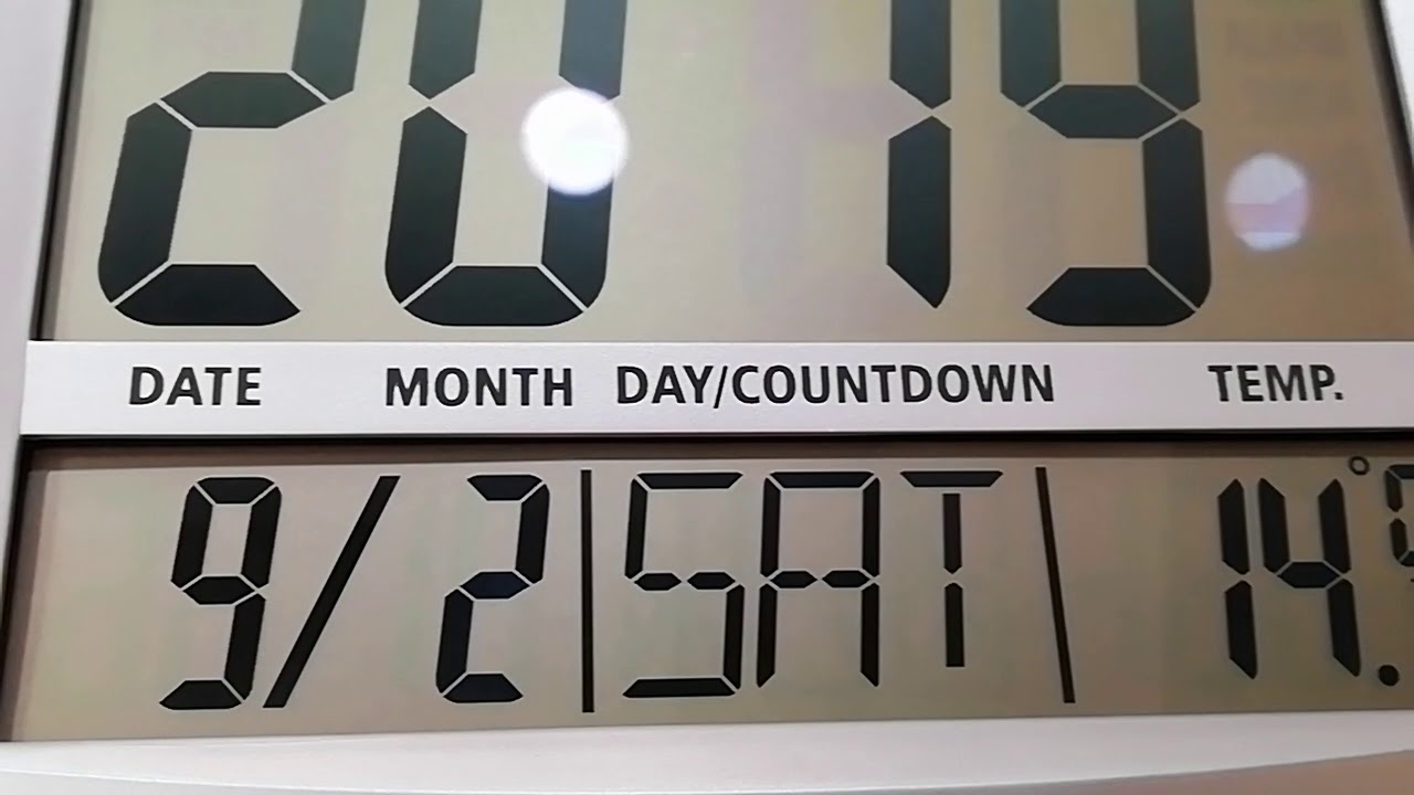 AJANTA DIGITAL LCD CLOCK TIME CONFIGURATION