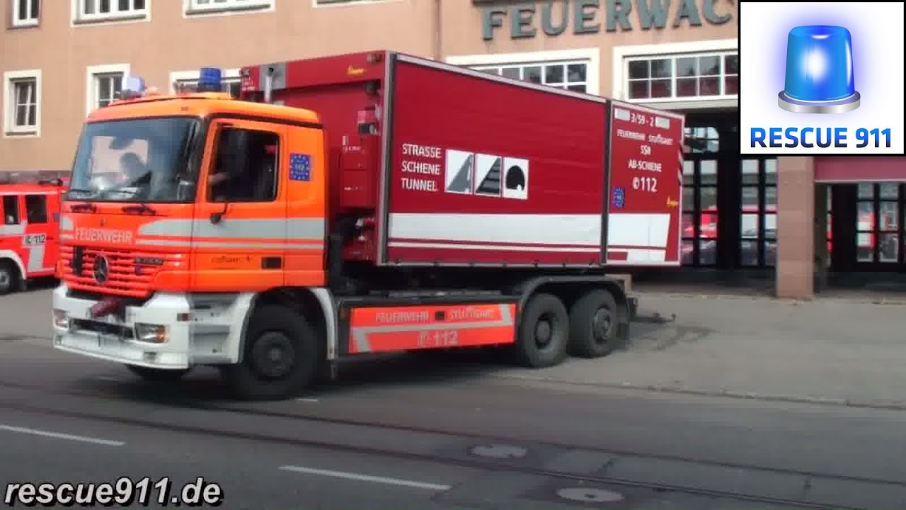 [Stuttgart] KdoW, HLF, WLF AB-Schiene, Direktionsdienst FW 3 Bad Cannstatt