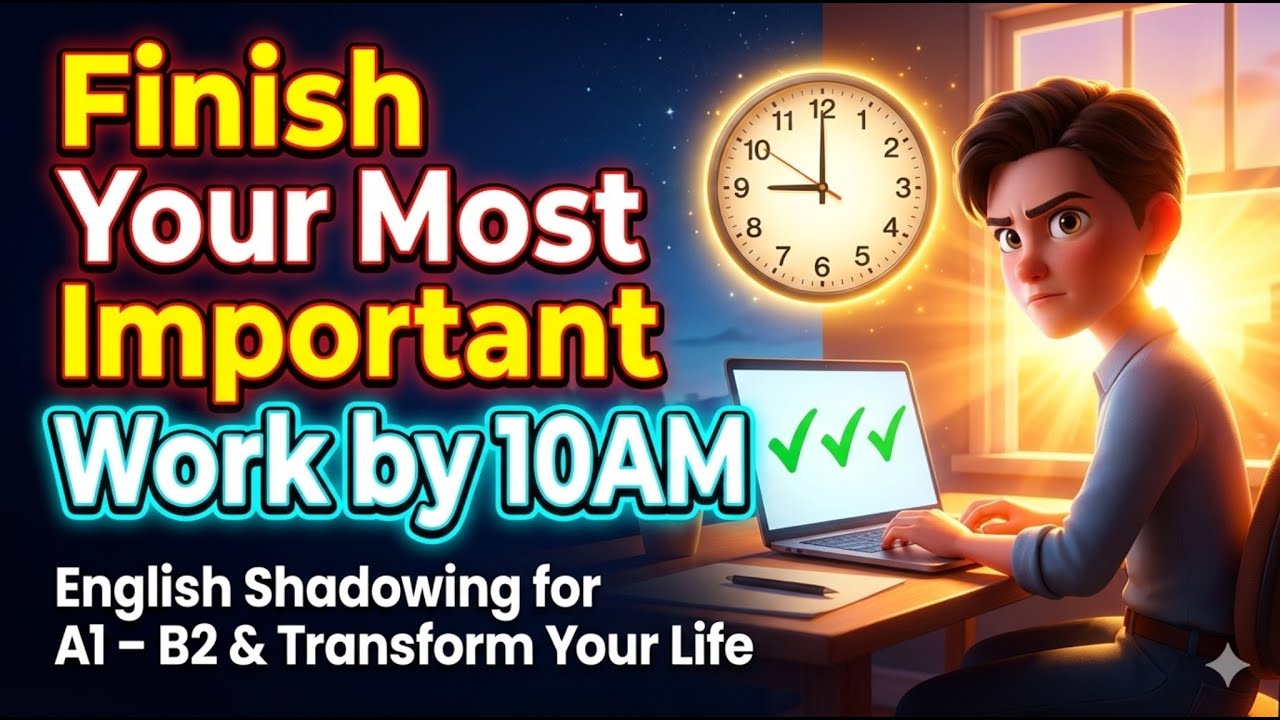 Are You Making This Common Morning MISTAKE That's Killing Your Productivity? || English Shadowing