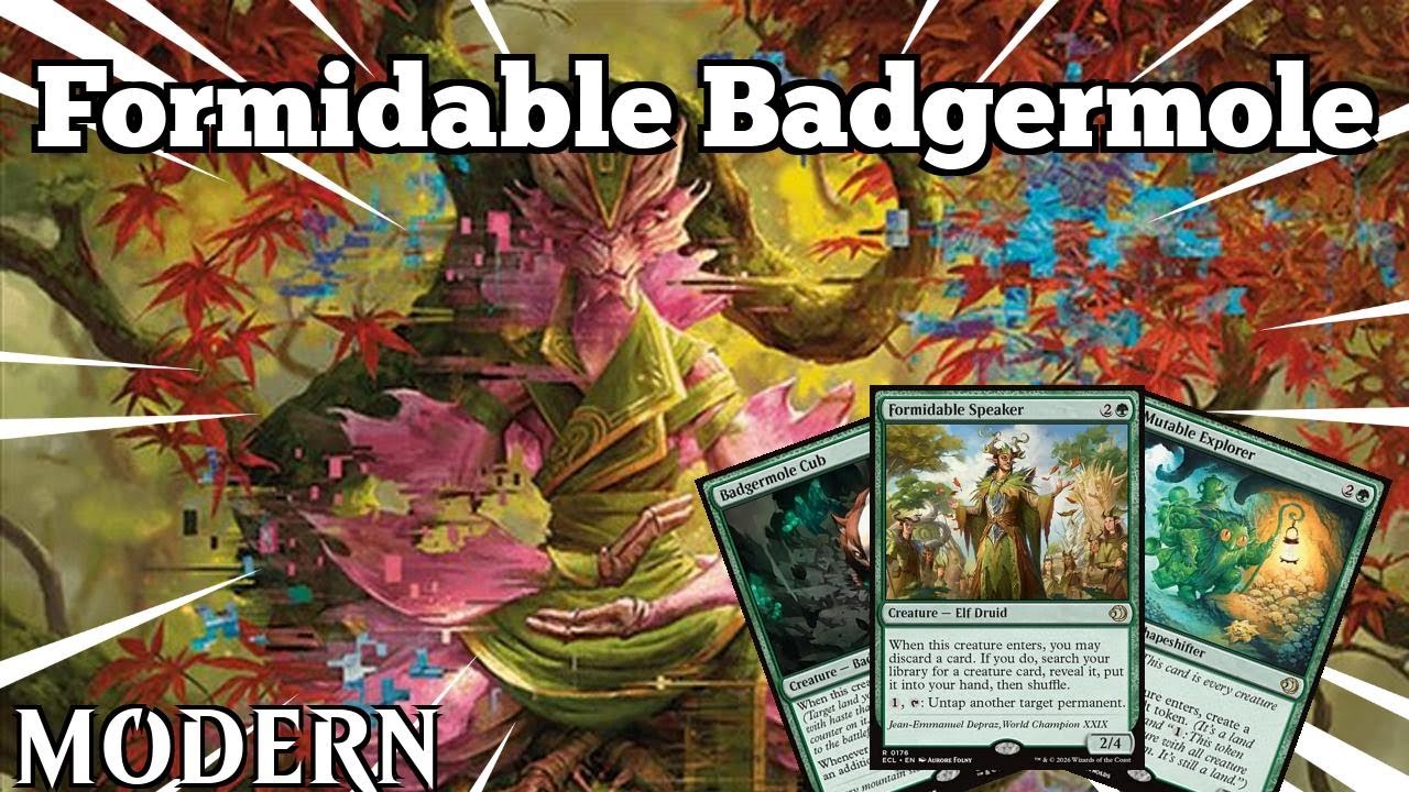 Lorwyn Launches Nantuko TO THE MOON | Formidable Badgermole | Modern | MTGO