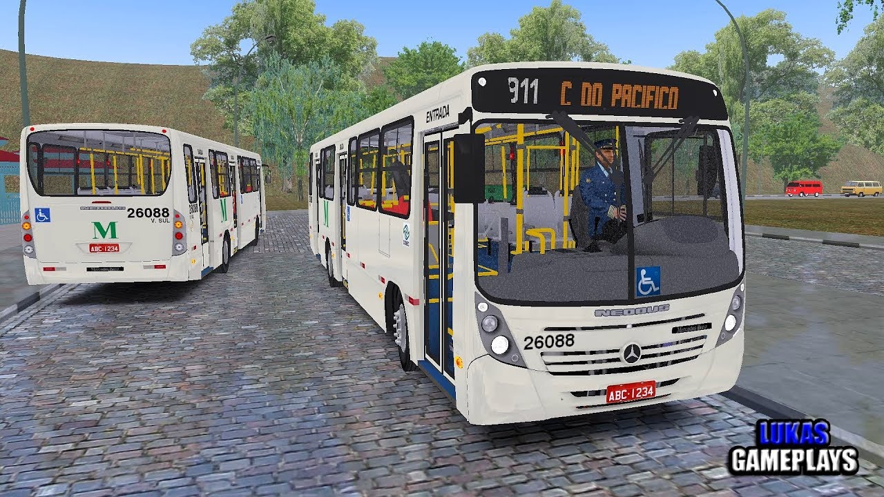 🔴[OMSI 2] Neobus Mega 2006 OF-1722M +G27 - Mapa Vilarejo 5.5 L911