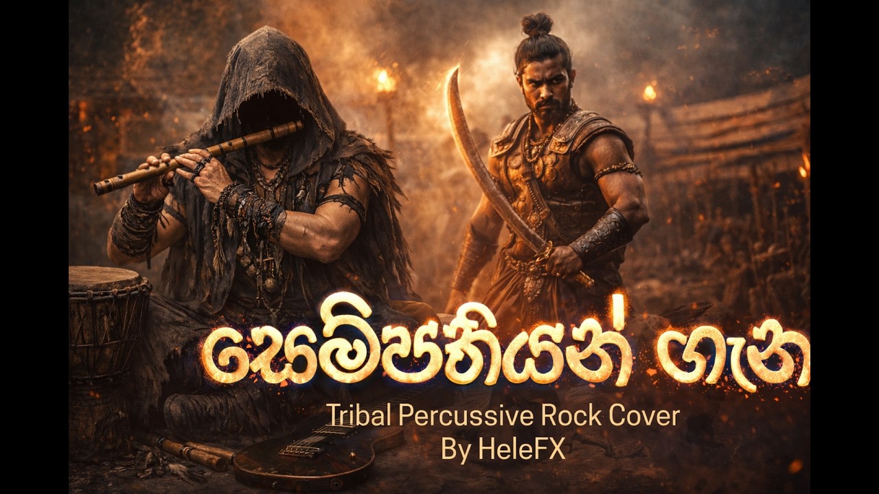 Sempathiyan Gana - සෙම්පතියන් ගැන - Amara Ranathunga - Tribal Percussive Rock Cover by HeleFX