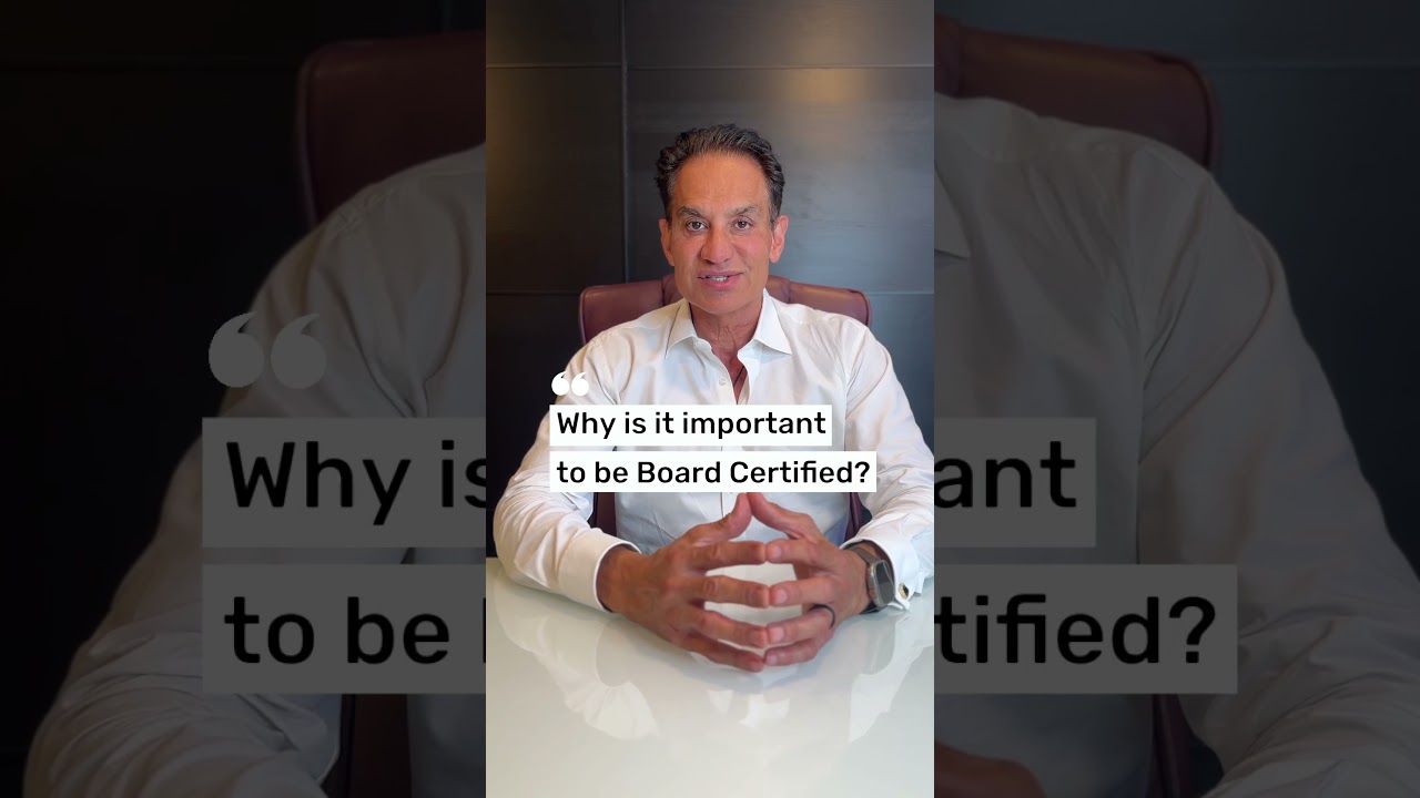 San Diego Facial Plastic Surgeon Explains Why Board Certification Matters