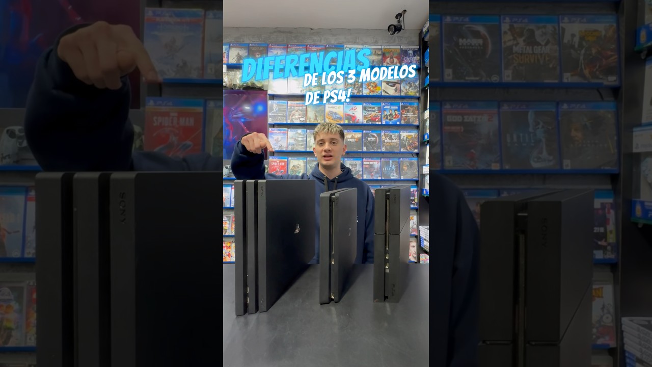 🤯Estas son las DIFERENCIAS entre los 3 modelos de ps4! #playstation #playstation4 #play4 #ps4