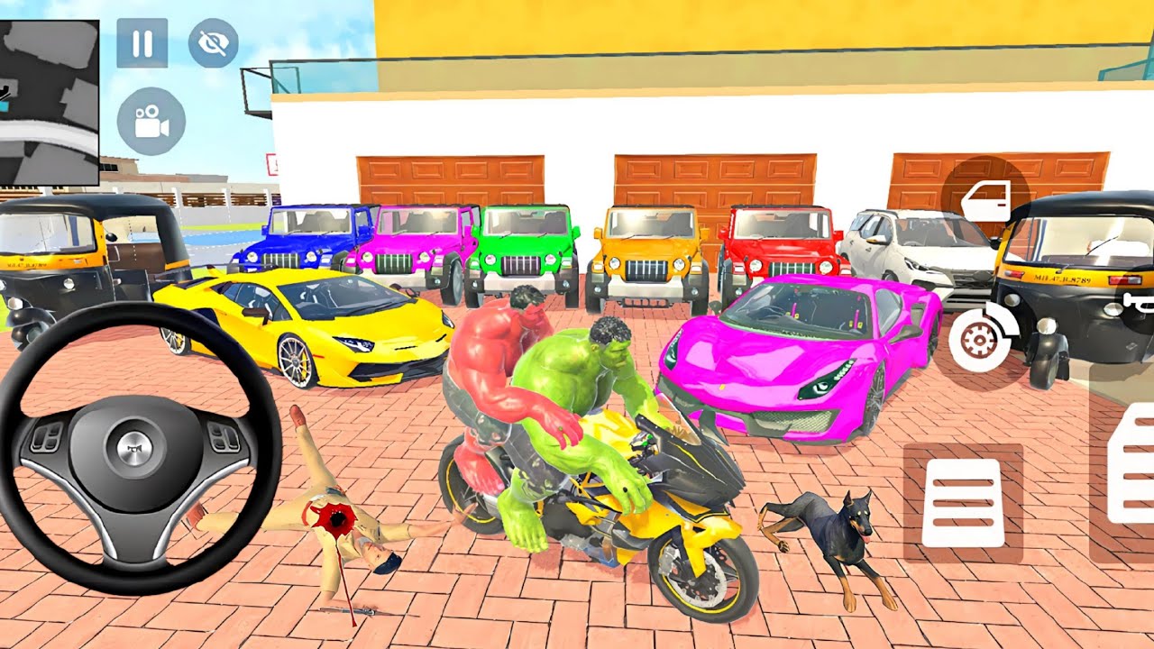 🤩 Red Hulk Vs Green Hulk 💥😱 Indian Theft Auto Simulator 🥳💥 Indian Bikes Driving 3d Game New update 🥳