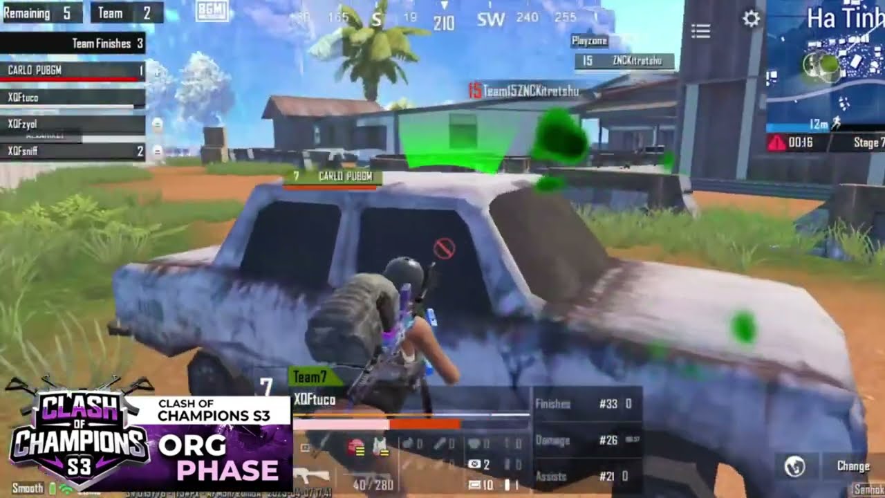 ZNC Squad Takes Over Sanhok with 14 Kills! | Epic Team Domination