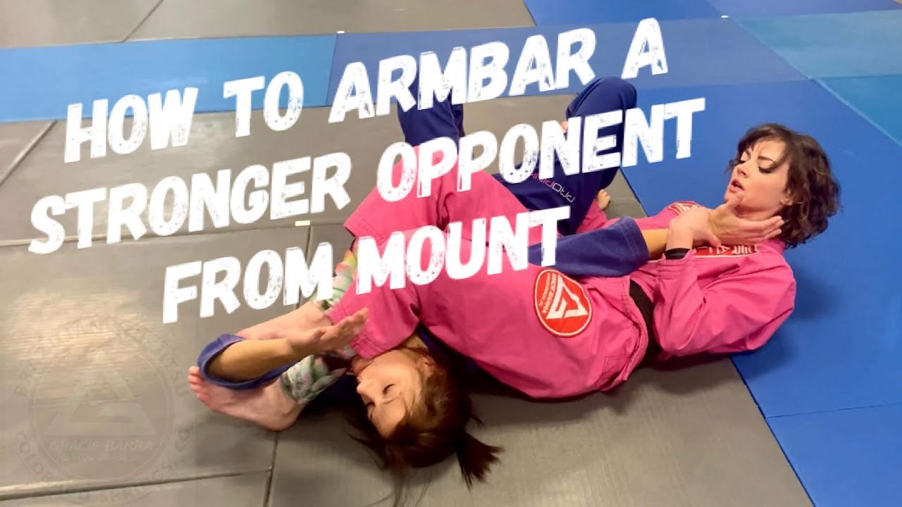 How to Armbar a stronger opponent from Mount for BJJ