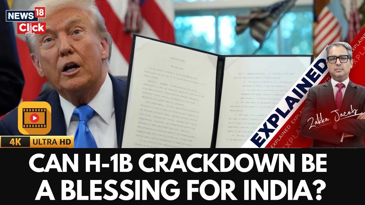 Повышение Трампом платы за визу H-1B на 100 000 долларов | Объяснение последствий для индийских I...
