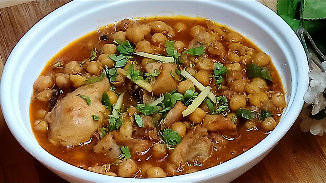 Famous Lahori Murgh Cholay | Lahori Nashta Murgh Chana | Recipe At Home | Breakfast Recipe