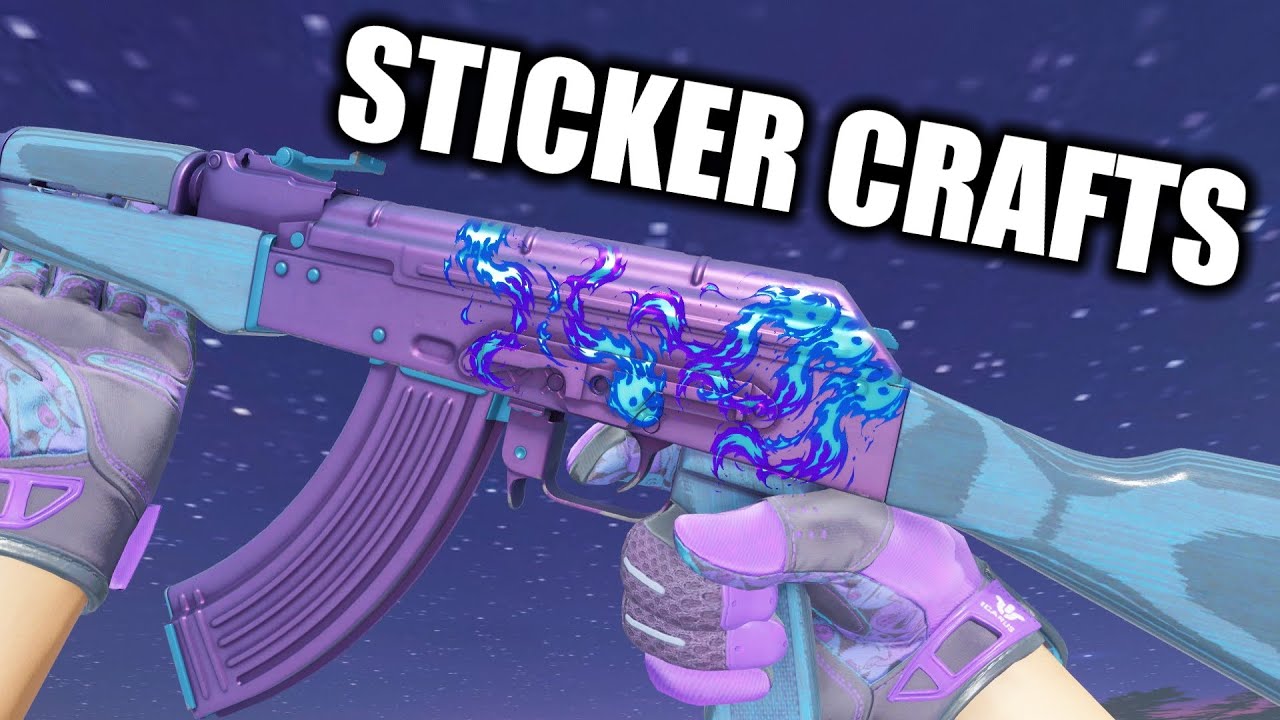 AK-47 Midnight Laminate Sticker Crafts / Sticker Combos