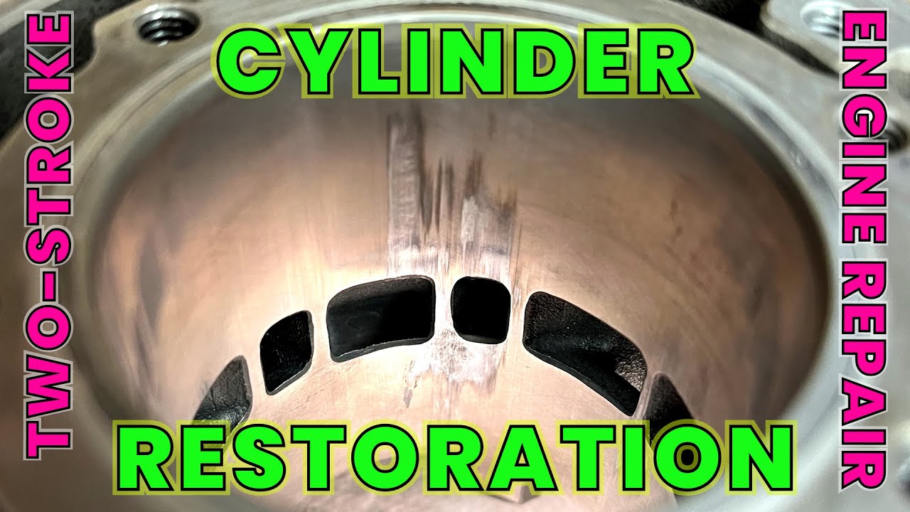 Removing Aluminum Transfer After A Piston Failure : RC1 : Part 21 : Two-Stroke Cylinder Cleanup