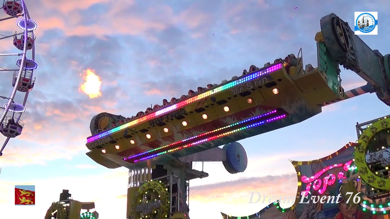 Manège Top Spin, foire saint romain 2018, Rouen