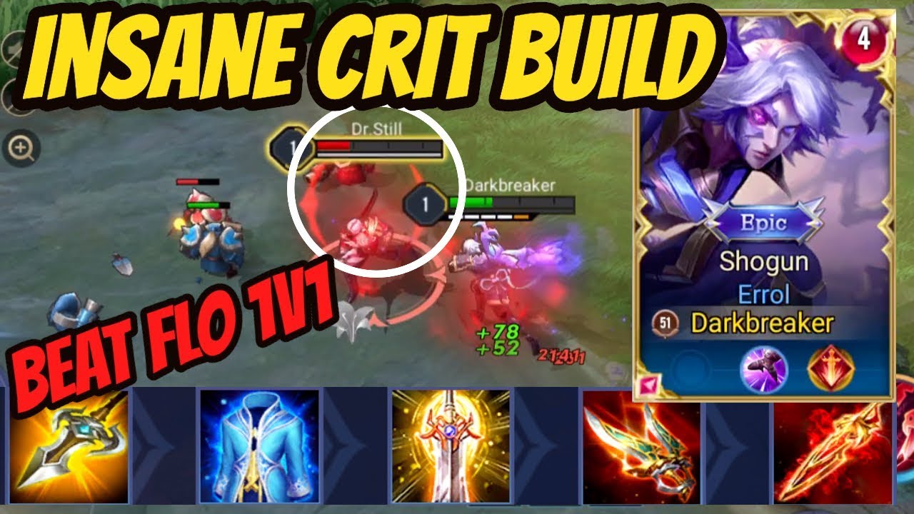 ERROL PRO BUILD CRIT DAMAGE + MEGA KILL STOLEN LOL | AoV | 傳說對決 | RoV | Li&ecirc;n Qu&acirc;n Mobile