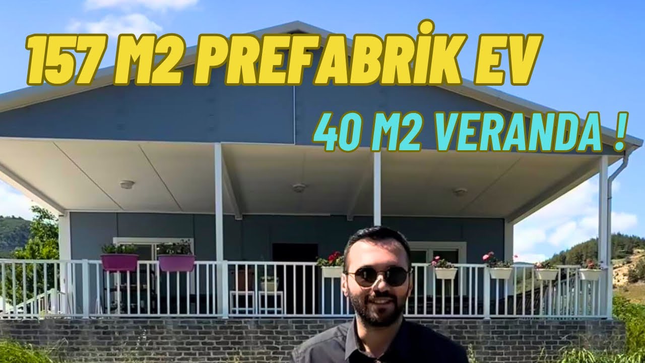 SAKARYA&rsquo;DA B&Uuml;Y&Uuml;K VERANDALI 157 m2 PREFABRİK EV TURU 😍