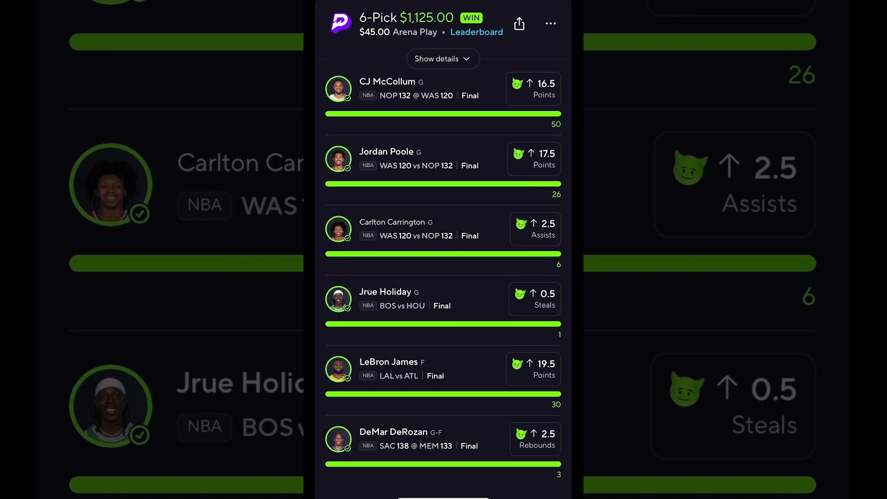 My biggest win ever sports betting 🤯🤯🤑#prizepicks #win #green #blessed #motivation #viralshort