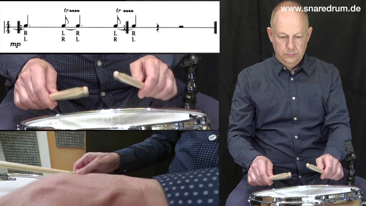 press roll - closed roll - buzz roll - klassischer Wirbel SNARE DRUM TECHNIK 4 von Jürgen Peiffer
