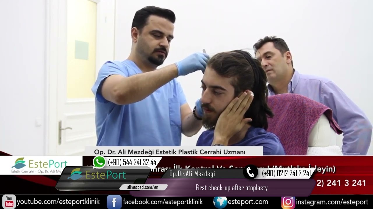 First check up after otoplasty