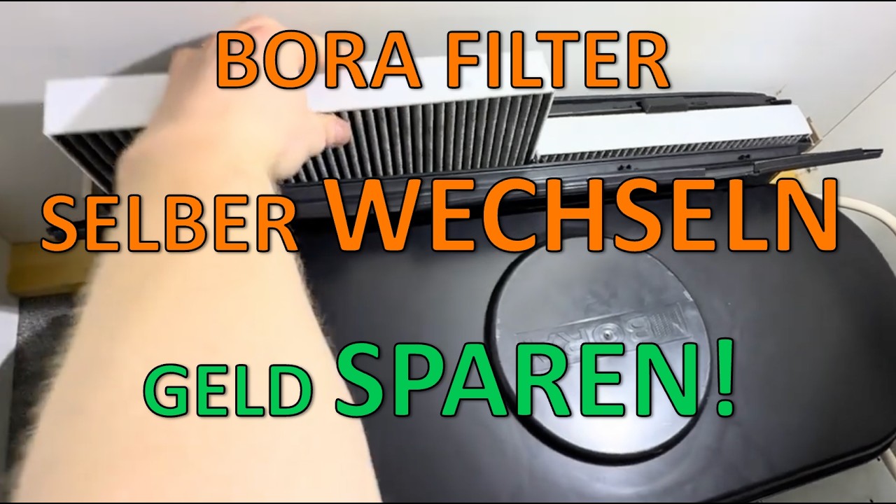 BORA Filter tauschen | Anleitung für Induktionsfeld mit Muldenlüfter