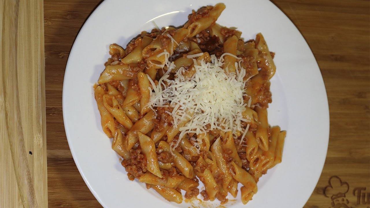 Macarrones con carne en olla gm g deluxe o metodo tradicional (Riquísimos)