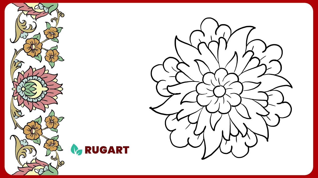 How to Draw a Classic Persian Rosette | An Ornamental Art Tutorial