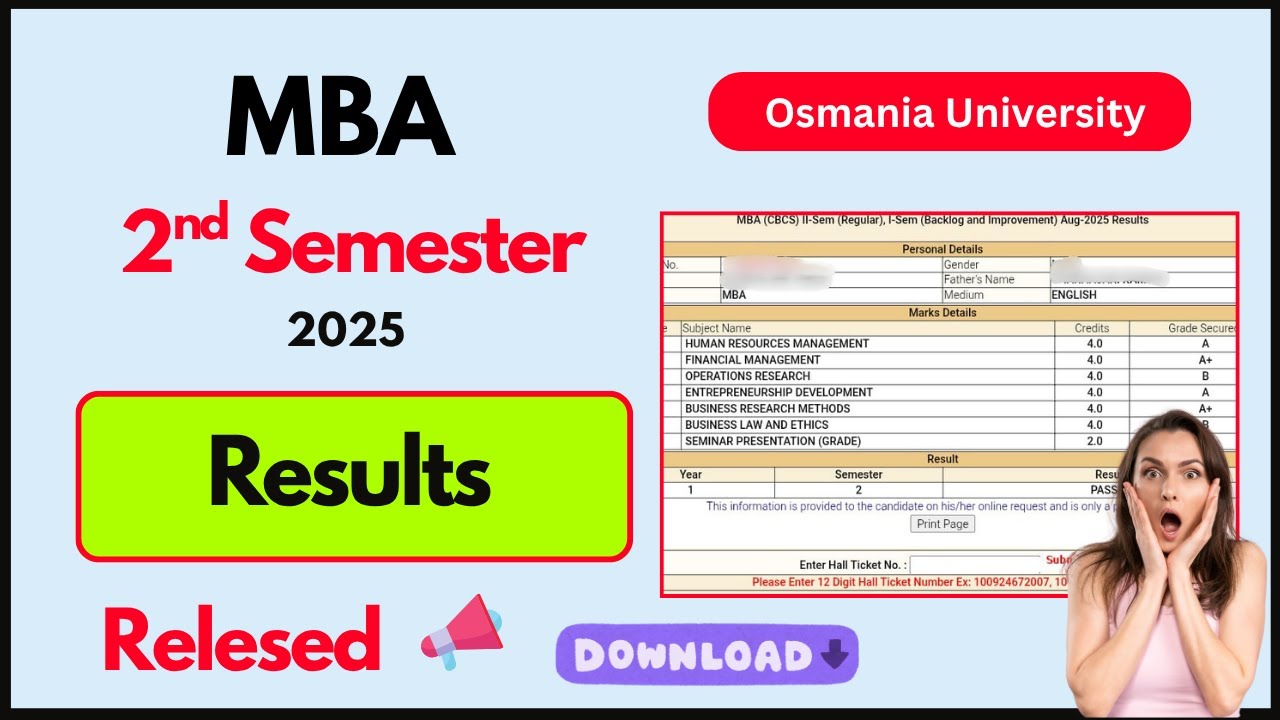 MBA 2nd Sem Results Released 0u | Easy Study Materials, Notes & PDF for #mba #results@FinalFocusYt